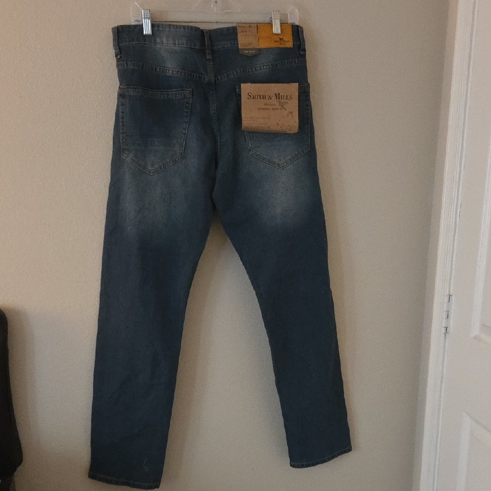 Smith & Mills Men's Blue Jeans - Picture 3 of 5